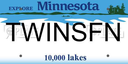 TWINSFN Minnesota License Plate