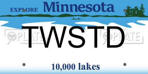 TWSTD Minnesota License Plate