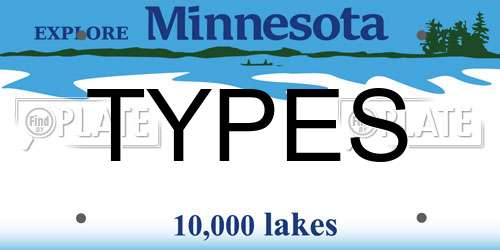TYPES license plate in MN state
