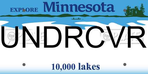 UNDRCVR Minnesota License Plate