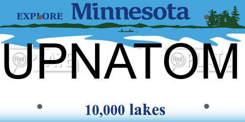 UPNATOM Minnesota License Plate