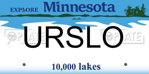 URSLO Minnesota License Plate