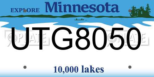 UTG8050 Minnesota License Plate