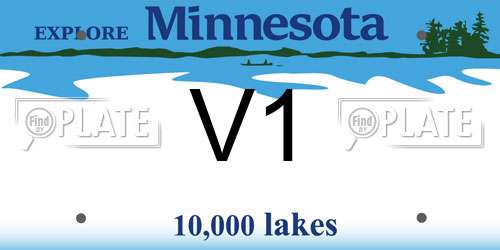 V1 Minnesota License Plate
