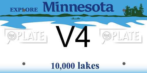 V4 Minnesota License Plate