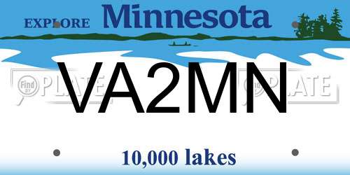 VA2MN Minnesota License Plate