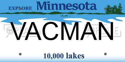 VACMAN Minnesota License Plate