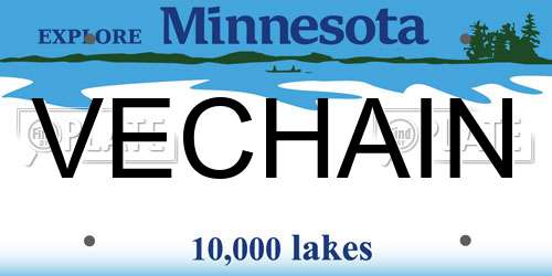 VECHAIN Minnesota License Plate