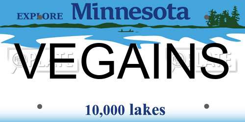VEGAINS Minnesota License Plate