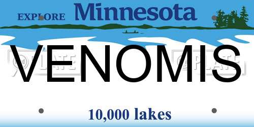 VENOMIS Minnesota License Plate