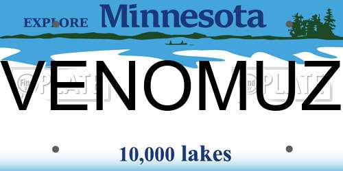 VENOMUZ Minnesota License Plate