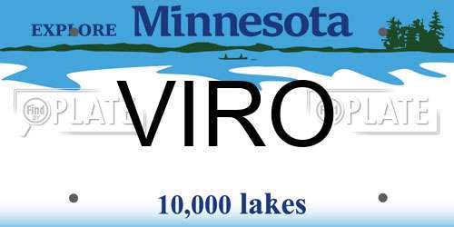 VIRO Minnesota License Plate