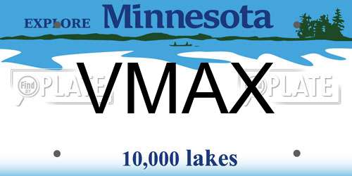 VMAX Minnesota License Plate