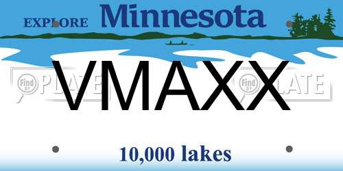 VMAXX Minnesota License Plate