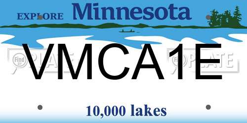 VMCA1E Minnesota License Plate