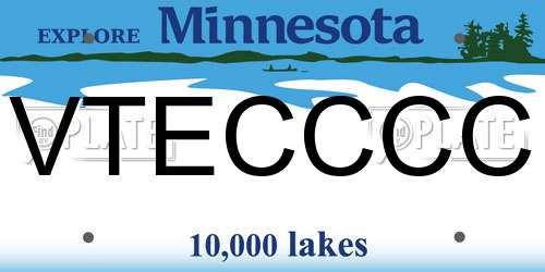 VTECCCC Minnesota License Plate
