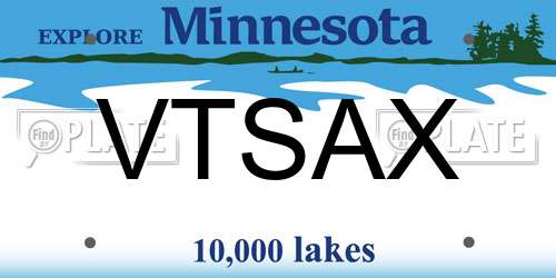 VTSAX Minnesota License Plate