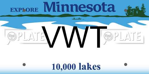 VWT Minnesota License Plate