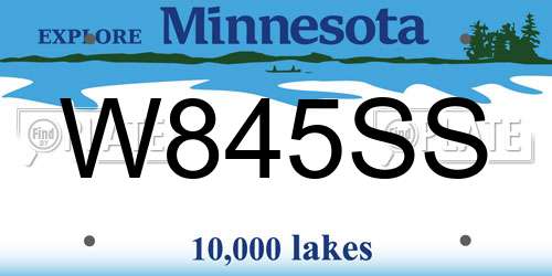 W845SS Minnesota License Plate