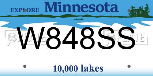 W848SS Minnesota License Plate