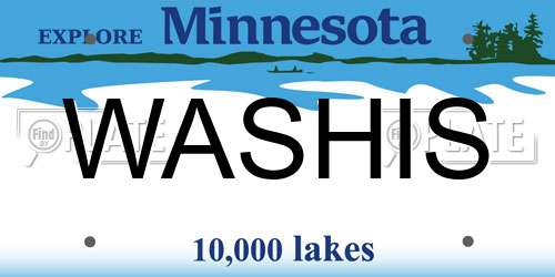 WASHIS Minnesota License Plate