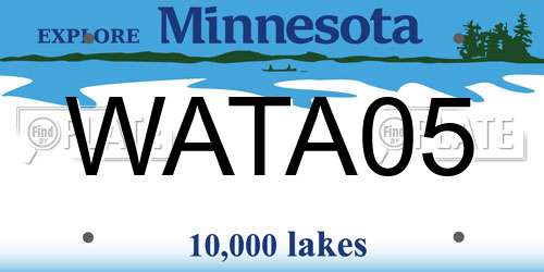 WATA05 Minnesota License Plate