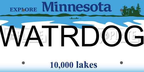 WATRDOG Minnesota License Plate