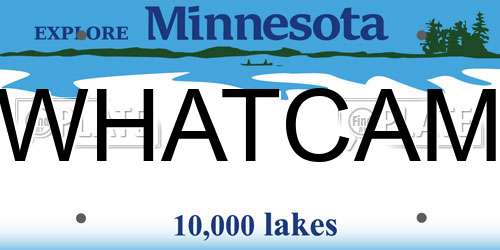 WHATCAM Minnesota License Plate