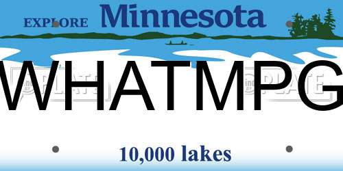 WHATMPG Minnesota License Plate