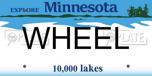 WHEEL Minnesota License Plate
