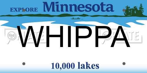 WHIPPA Minnesota License Plate