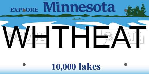 WHTHEAT Minnesota License Plate