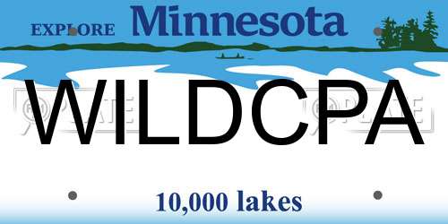 WILDCPA Minnesota License Plate