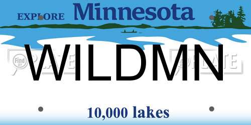 WILDMN Minnesota License Plate