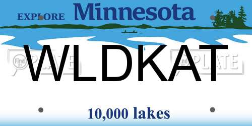 WLDKAT Minnesota License Plate