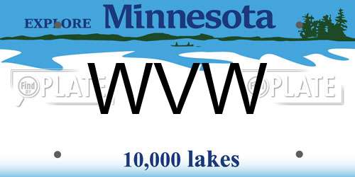 WVW Minnesota License Plate
