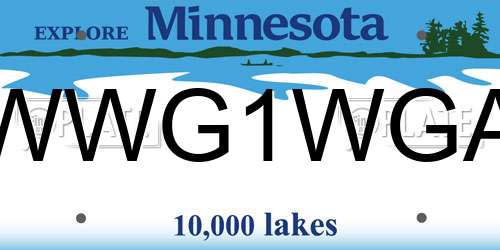 WWG1WGA Minnesota License Plate