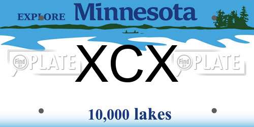 XCX Minnesota License Plate