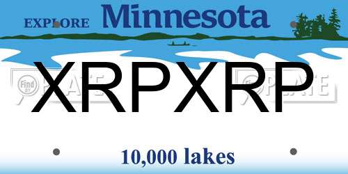 XRPXRP Minnesota License Plate