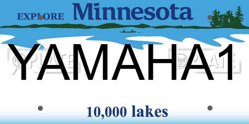 YAMAHA1 Minnesota License Plate