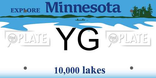 YG Minnesota License Plate