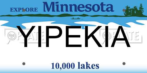 YIPEKIA Minnesota License Plate