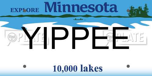 YIPPEE Minnesota License Plate