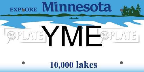 YME Minnesota License Plate