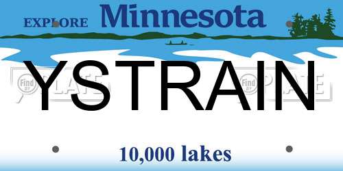 YSTRAIN Minnesota License Plate