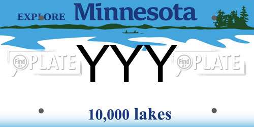 YYY Minnesota License Plate