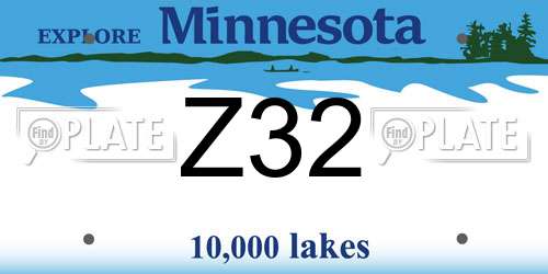 Z32 Minnesota License Plate