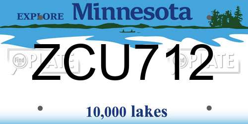 ZCU712 Minnesota License Plate