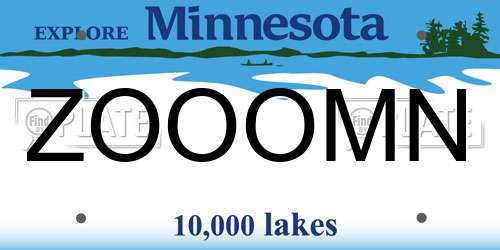 ZOOOMN Minnesota License Plate