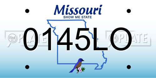 0145LO Missouri License Plate